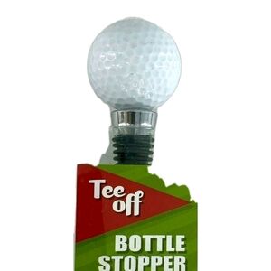Golf Ball Bottle Stopper - White